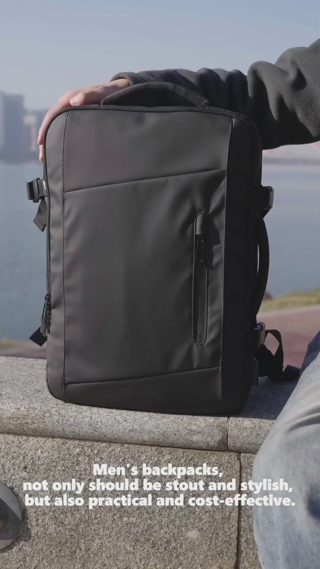 Convertible Travel Laptop Backpack – Large Capacity with USB Port